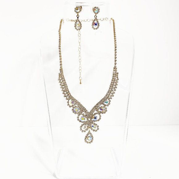 Bridal Jewelry Set | Camilla Iridescent - Picture 4 of 9